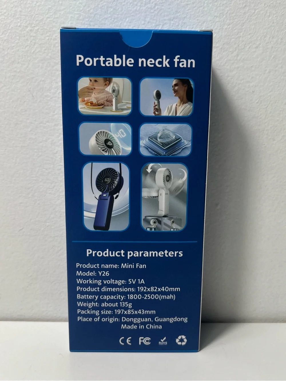 American Airlines Citi AAdvantage Rechargeable Portable Neck Handheld Mini Fan